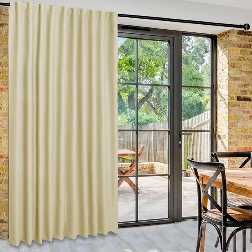 Vista 66 de DWCN - Cortinas para puerta corrediza de patio, cortinas extra anchas para puerta de vidrio, panel de cortina divisora de habitación con privacidad