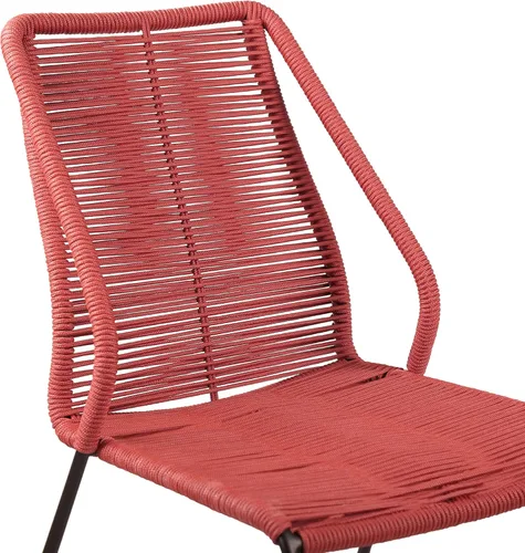 Vista 8 de Armen Living SydneyClip - Juego de comedor para exteriores, color negro