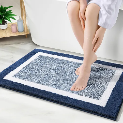 Vista 32 de OLANLY Alfombras de baño 24x16, tapetes de baño extra suaves y absorbentes de microfibra, antideslizantes, lavables a máquina, secan rápido
