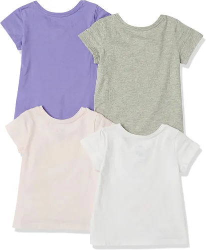 Vista 2 de Tienda Essentials Disney Marvel Star Wars Frozen Camisetas de manga corta para niñas y niños pequeños, multipaquetes