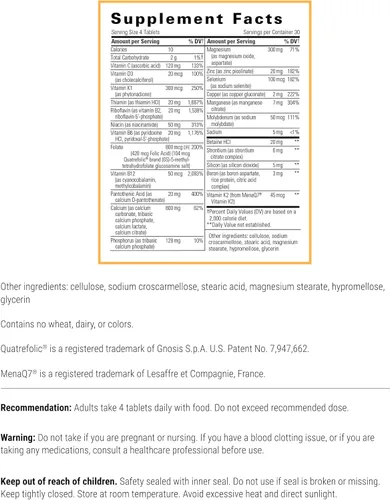 Vista 2 de Integrative Therapeutics OsteoPrime Ultra - Fórmula integral de salud ósea para apoyar la absorción de calcio * - Suplemento con vitamina D
