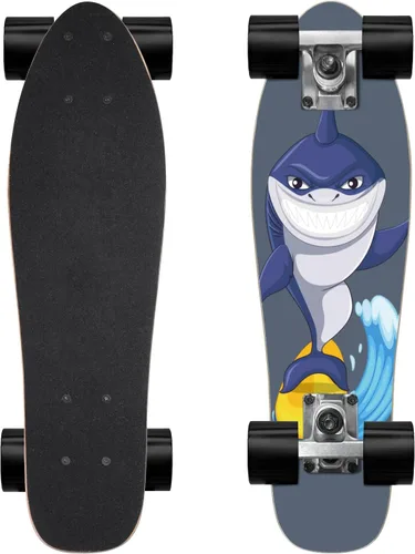 Vista 14 de KO-ON Skateboard Patinetas Completas Skateboards de 22 Pulgadas Mini Cruiser Skateboards para Principiantes, Niños, Chicos y Chicas