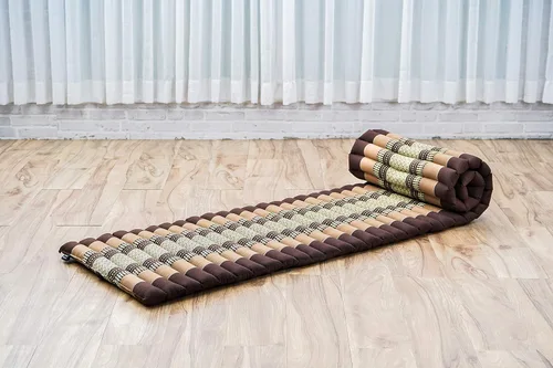 Vista 228 de Leewadee colchón tailandés enrollable para cama de invitados, tapete de yoga, para masaje tailandés, ecológico, orgánico y natural.