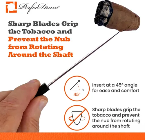 Vista 5 de Perfec - Herramienta Patentada PerfecDraw para Mejorar el Tiroteo de Cigarros y Goma, 5 pulgadas