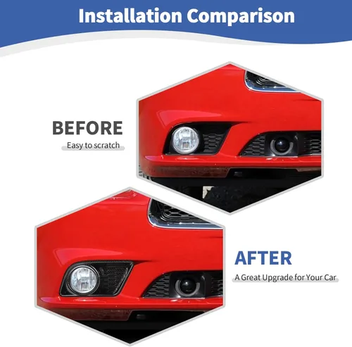 Vista 2 de RT-TCZ para cargador parachoques delantero luz niebla panel Trim cubierta de fibra de carbono para Dodge cargador 2011 2012 2013 2014 fibra