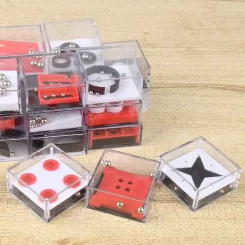 Vista 7 de Caja de rompecabezas Balance IQ Party Favor Games Cube Puzzle Stuffers, rompecabezas de calcetín de cerebro, rompecabezas de laberinto