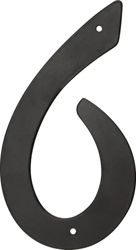 Vista 9 de Hillman 841618 Número de casa 1 de aluminio fundido a presión negro de 4 pulgadas