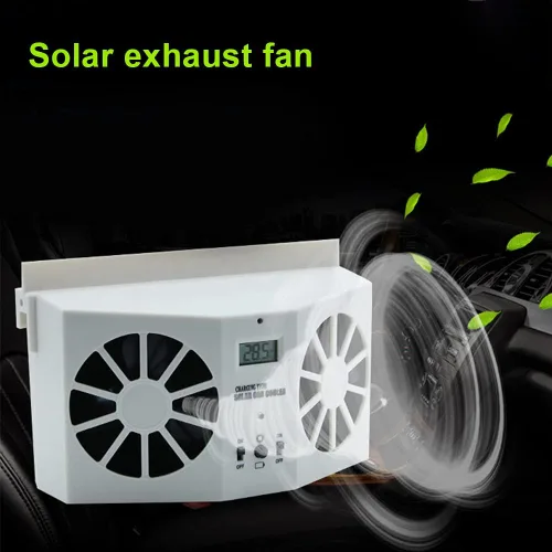 Vista 8 de Ventilador solar para ventana de coche, ventilador solar universal para ventana delantera/trasera, ventilador de ventana del automóvil, ventilador