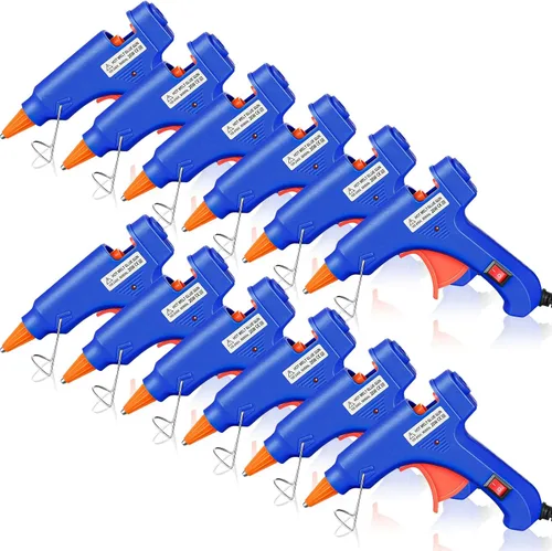 Vista 11 de Zhengmy 6 Piezas Mini Pistolas de Pegamento para Manualidades, Pistolas de Pegamento Caliente Termofusible a Baja Temperatura con Protección contra