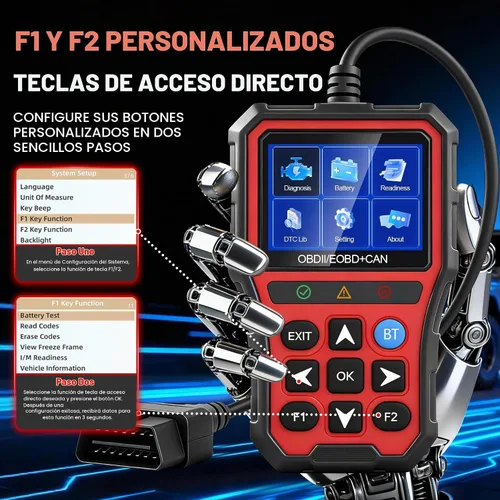 Vista 4 de Herramienta de diagnóstico del escáner OBD2, lector de código de coche