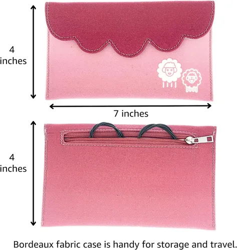 Vista 4 de KnitPro Dreamz - Mini juego de agujas circulares de tejer de 2 pulgadas, tamaño 2.5, 4, 5, 6, 7, 8, 9, 10 intercambiables, 4 cables, 4 tapas, 2