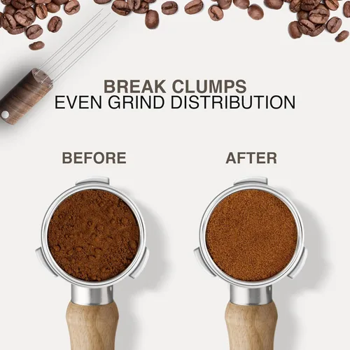 Vista 2 de WDT Tool - Agitadores de café expreso, distribuidor de café, herramientas de barista, herramienta de distribución de agujas de espresso para kit