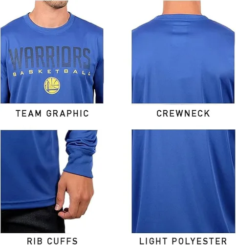 Vista 5 de Ultra Game Camiseta de manga larga oficial de la NBA para hombre