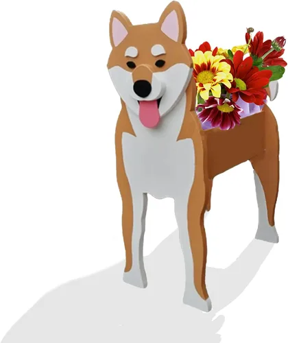 Vista 59 de Macetero de flores para perros, regalos para mujeres, bonitas macetas de PVC para perros, macetas para interiores y exteriores, maceta de jardín