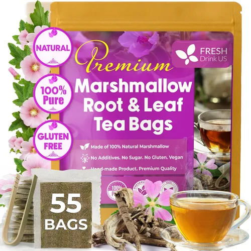 Vista 620 de FreshDrinkUS, 135 bolsas de té de jengibre y cúrcuma premium, ingredientes 100% naturales, mezcla hecha a mano de té de hierbas de cúrcuma