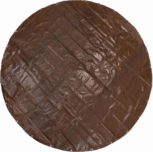 Vista 9 de GUARD SHIELD Lona redonda impermeable resistente negra de 8 pies, cubierta para piscina inflable al aire libre, tela de suelo para debajo