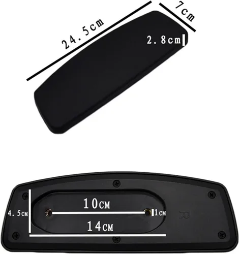 Vista 2 de 2 piezas de repuesto para silla de oficina, almohadillas para reposabrazos universales con orificio de montaje, piezas de silla de oficina