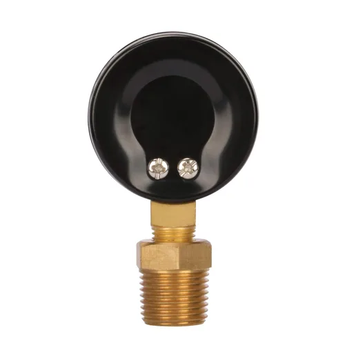 Vista 6 de MEASUREMAN Medidor de presión de pozo de 2 pulgadas, 0-100 psi/bar, macho NPT de 1/4 pulgadas con adaptador NPT de 1/2 pulgadas, precisión de 3-2-3%