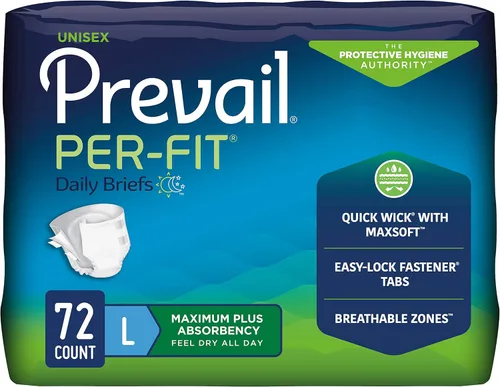 Vista 13 de Prevail Probado Calzoncillos para incontinencia extra grandes con pestañas Máxima absorción XL, 60 unidades (paquete de 4)