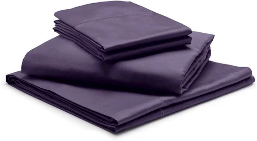 Vista 12 de 1000-Thread Count 100% Egyptian Cotton Twin Sheet Set, Soft Breathable Sateen Weave Long Staple Cotton, 1000-TC Pure Cotton, Fits Mattress 15" Deep