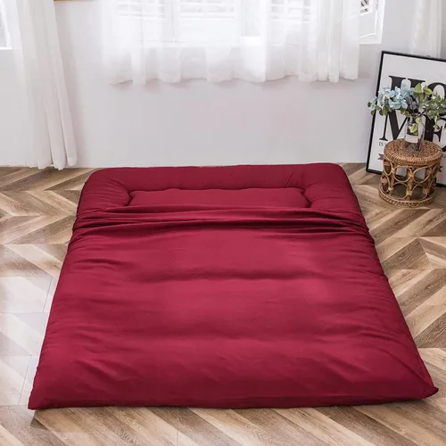 Vista 407 de Colchón futón japonés de piso gris constelación, de piso tatami, portátil, para acampar, para niños, sofá cama plegable enrollable con protector