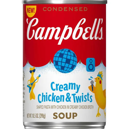 Vista 45 de Campbell's Sopa condensada para niños, sopa de fideos dobles, lata de 10.5 onzas (paquete de 4) (caja de 6)