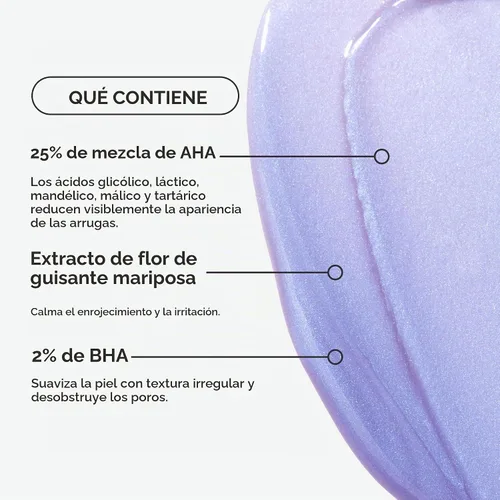 Vista 2 de Paula's Choice Skin Perfecting 25% AHA + 2% BHA Exfoliante Peel, sin fragancia y sin parabenos, 1 onza