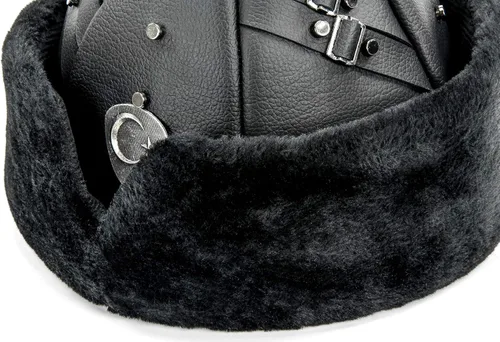 Vista 3 de Sombrero turco otomano Bork, gorra de invierno de piel sintética Ertugrul