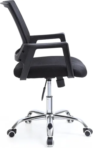 Vista 4 de Hodedah Import HI-4025 Silla de oficina de malla negra