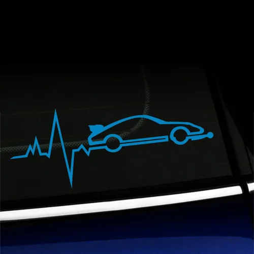 Vista 8 de Artistic Reflection Porsche 911 Carrera is in My Blood - Vinilo adhesivo para Porsche - Elige color - [Azul azul]