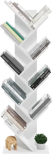 Vista 123 de Furinno - Estantería de cubos de 5 niveles serie Luder para libros y almacenamiento, color roble francés