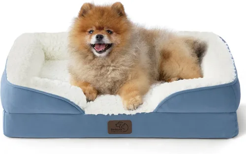 Vista 14 de Bedsure Cama ortopédica para perros de tamaño mediano – Cama lavable para perros medianos y gatos, impermeable, cómodo sofá para mascotas con funda