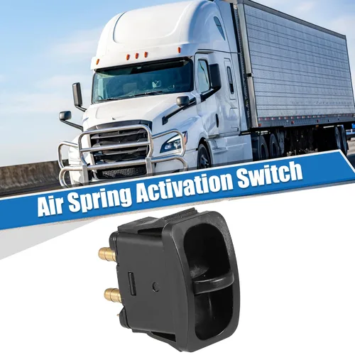 Vista 2 de uxcell Interruptor de activación con resorte de aire para coche para camión ABS eléctrico Cabina Ride Interruptor de control de suspensión Push to