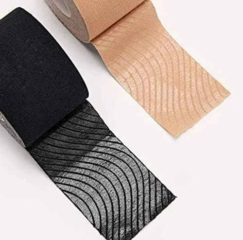 Vista 3 de Cinta adhesiva para pechos grandes, cinta invisible impermeable para mamas, cinta Bob para levantamiento de senos con 3 pares de cubierta