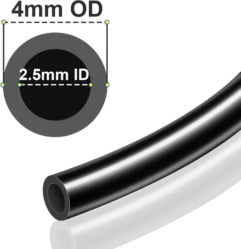Vista 2 de TAILONZ PNEUMATIC Air Line - Tubo de nailon neumático negro de 0.157 in, manguera de nailon de 32.8 pies