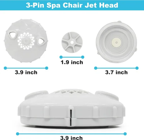 Vista 4 de showingo Cubierta magnética para cabeza de chorro de spa, forro desechable, sillas de pedicura, reemplazo para sillas de spa Lexor para el juego