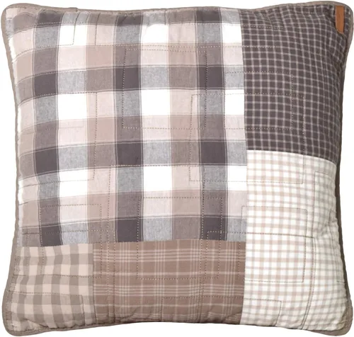 Vista 12 de Donna Sharp Almohada decorativa contemporánea con diseño de adoquines ahumados y cierre de cremallera fácil de quitar, almohadas cuadradas