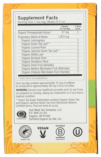 Vista 3 de Yogi Tea, Té verde súper antioxidante, 16