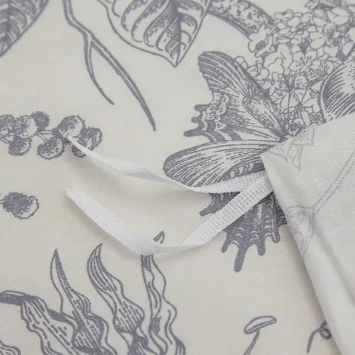 Vista 7 de Juego de funda de edredón floral tamaño Queen de 3 piezas de microfibra suave y transpirable, juego de funda de edredón de plantas florales