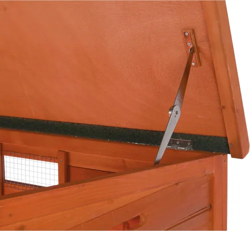 Vista 6 de TRIXIE Natura Duck Coop - Casa de madera para patos itinerantes gratis - Caja de pollo adecuada para codornices y otras aves de corral - en marrón