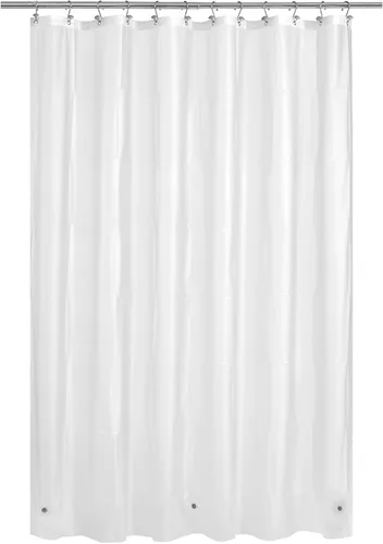Vista 36 de Mrs Awesome Cortina de regadera para cabina de ducha 36x72, forro de cortina de regadera de plástico PEVA para baño, ligera e impermeable, 36 x 72