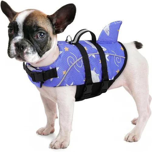 Vista 44 de Queenmore Chaleco salvavidas para gatos XXS, chaleco salvavidas para perros extra pequeño para nadar en barco, chaleco salvavidas ligero con asa