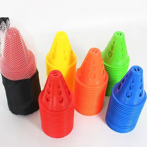 Vista 2 de 30 conos de entrenamiento, mini conos naranjas, mini conos de agilidad para niños, conos marcadores de entrenamiento, conos de tráfico