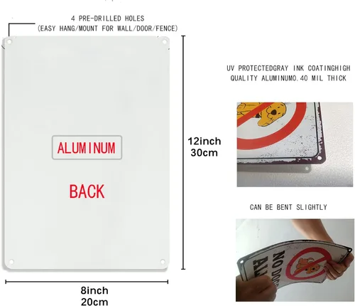 Vista 2 de Letrero de metal Farm Fresh Butt Nuggets, gallinero para decoración de patio de granja, 8 x 12 pulgadas