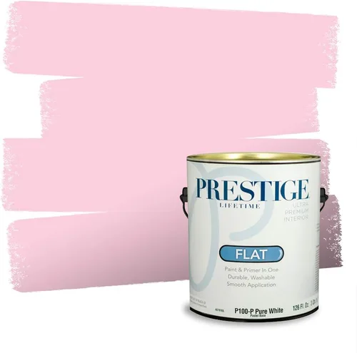 Vista 326 de Prestige Paints Pintura exterior e imprimación en uno, 1 galón, plano, coincidencia comparable de Valspar* Amber Rose*