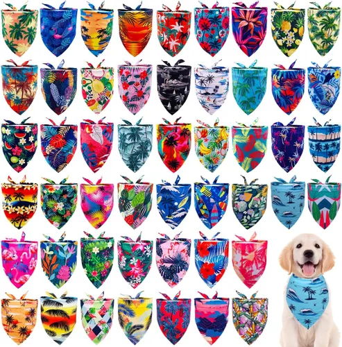 Vista 27 de 50 pañuelos para perro para el día del padre, extra grandes, extra grandes, XL, XXL, triangular, bufandas para la cabeza, orillo, costura de borde