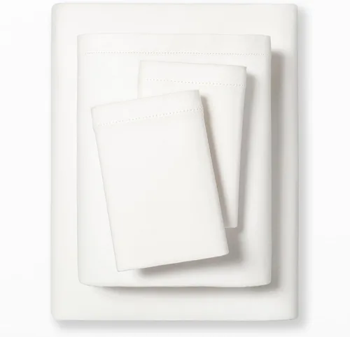 Vista 14 de MakeMake Organics Juego de sábanas orgánicas tamaño individual (3 piezas) de algodón orgánico con certificación GOTS, 300 hilos, satén suave, 1