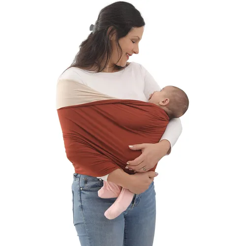 Vista 8 de Portabebés con Fular Reversible, Confortable para Vincular, Suave y Elástico para Bebés y Lactantes, Perfecto Portabebés con Fular para Recién