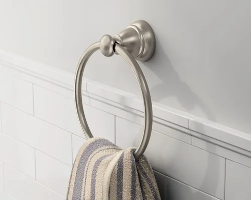 Vista 2 de MOEN Banbury - Juego de accesorios de baño (3 piezas, níquel cepillado)