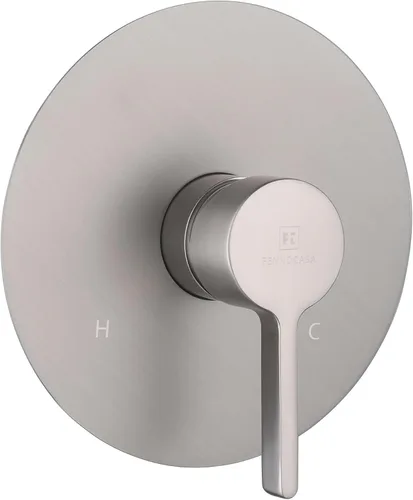 Fennocasa Kit de válvula de ducha y molduras, mango único, juego de válvula de ducha todo en uno y kit de molduras de ducha, piezas del sistema de